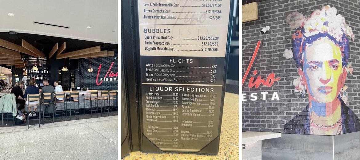 Vino Fiesta Menu